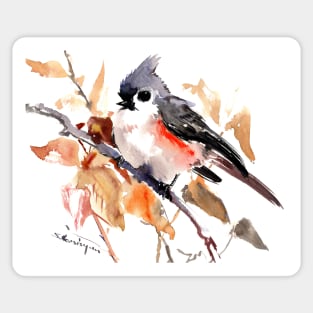 TITMOUSE IN THE FALL Sticker